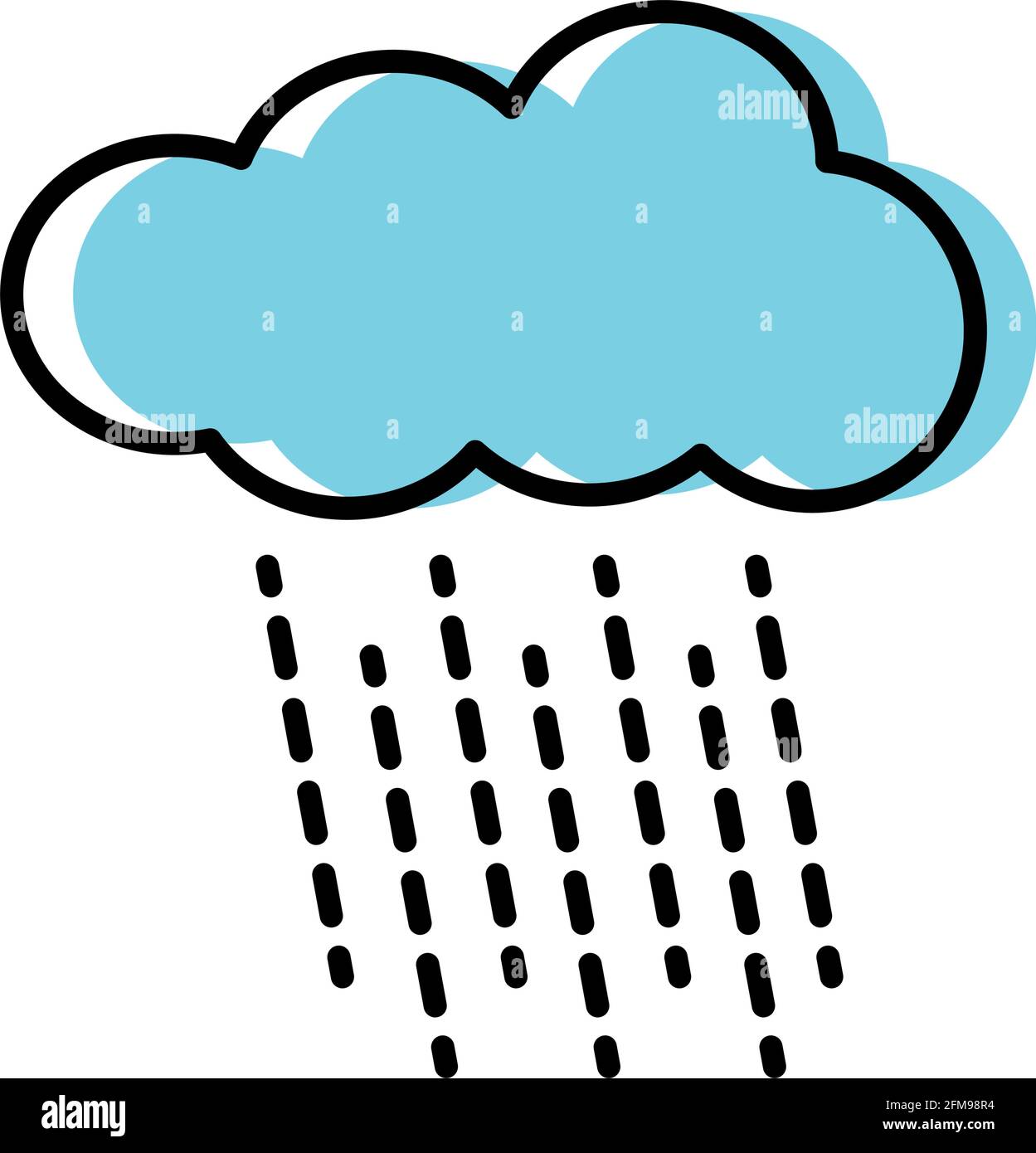 cloud rainy icon Stock Vector Image & Art - Alamy