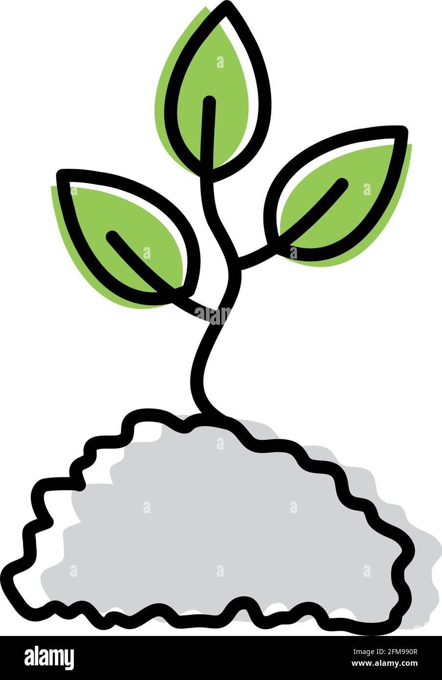 ecology plant icon Stock Vector Image & Art - Alamy