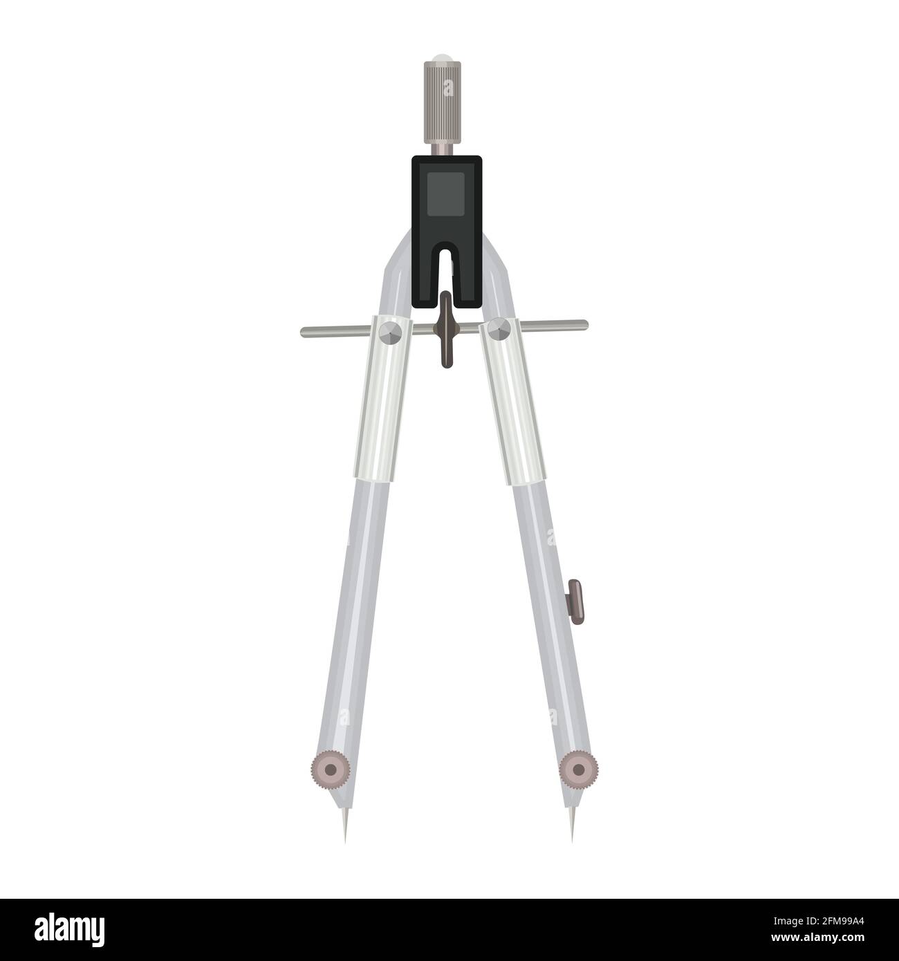 Compass icon isolated on white background.Drawing compass.Technical instrument for drafting