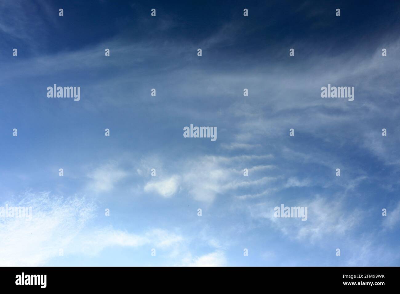 White clouds against blue sky beauty Made by nature Stock Photo