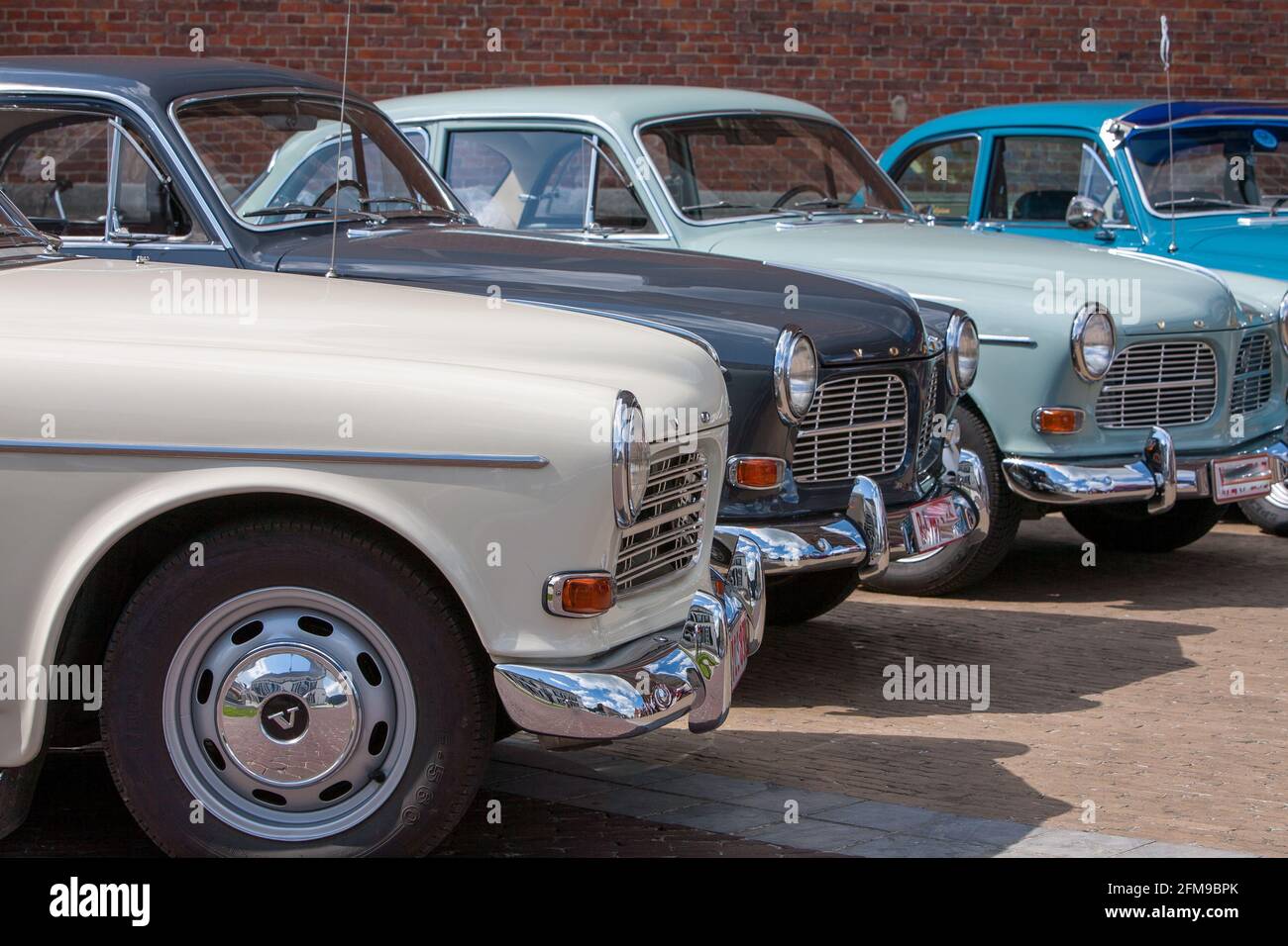 Antwerp, Belgium, June 19, 2009, Volvo Amazon classic Car gathering. High quality photo Stock Photo