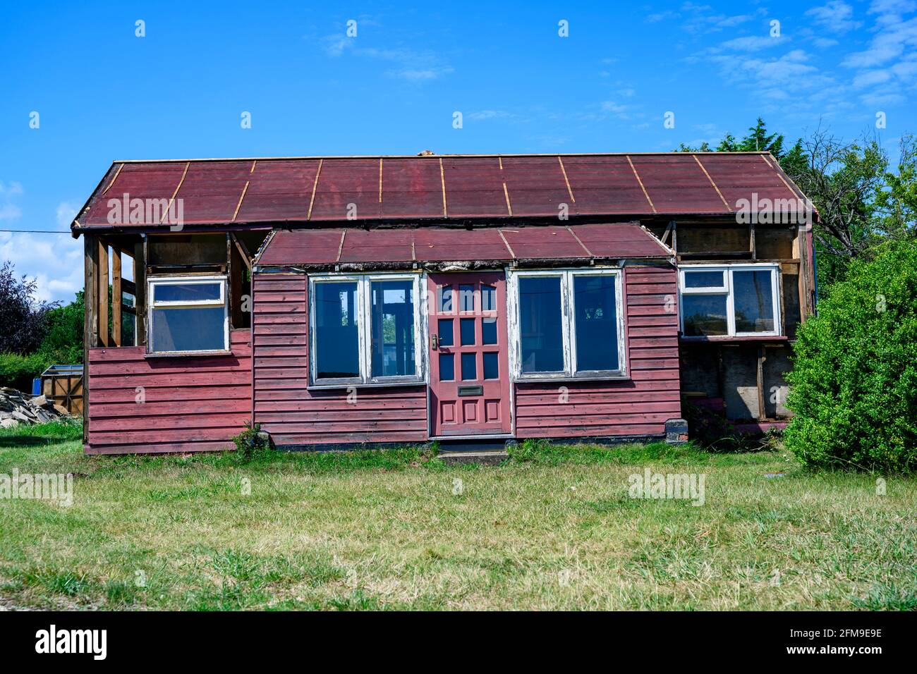 Old wooden house Hollesely Suffolk UK Stock Photo