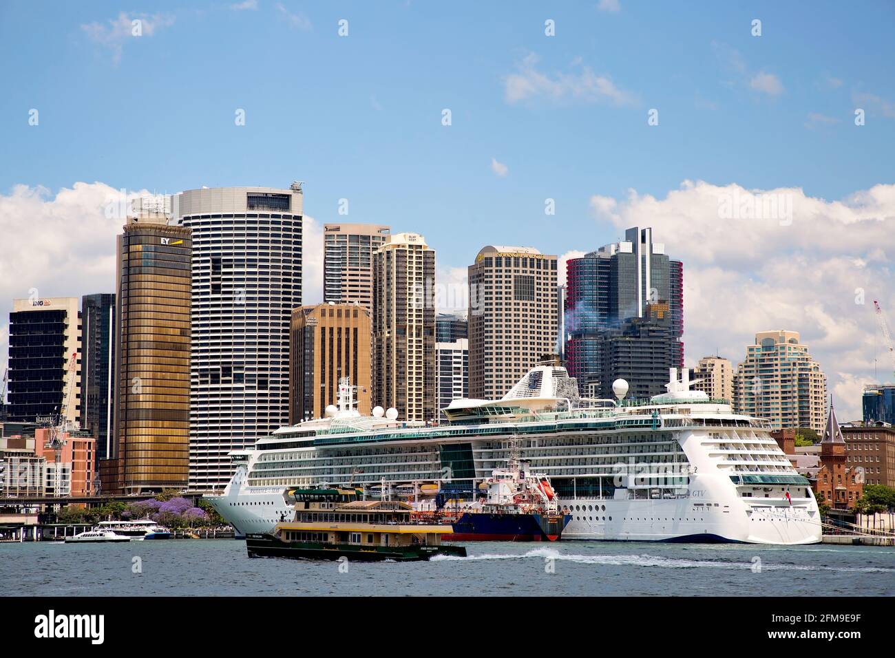 Radiance of the Seas at Circular Quay Stock Photo