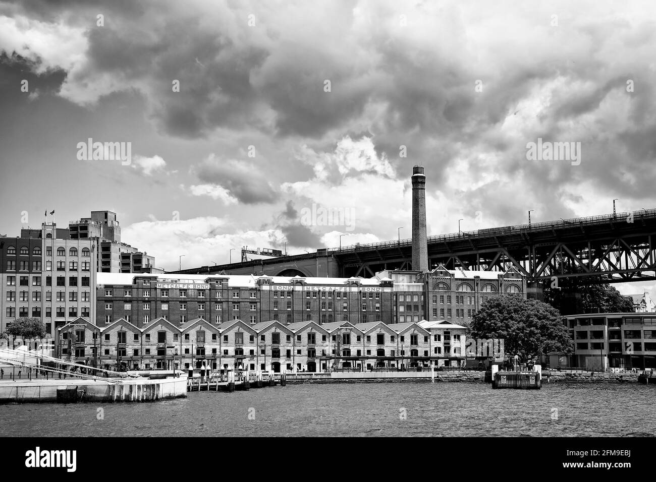 The Rocks in black and white Stock Photo