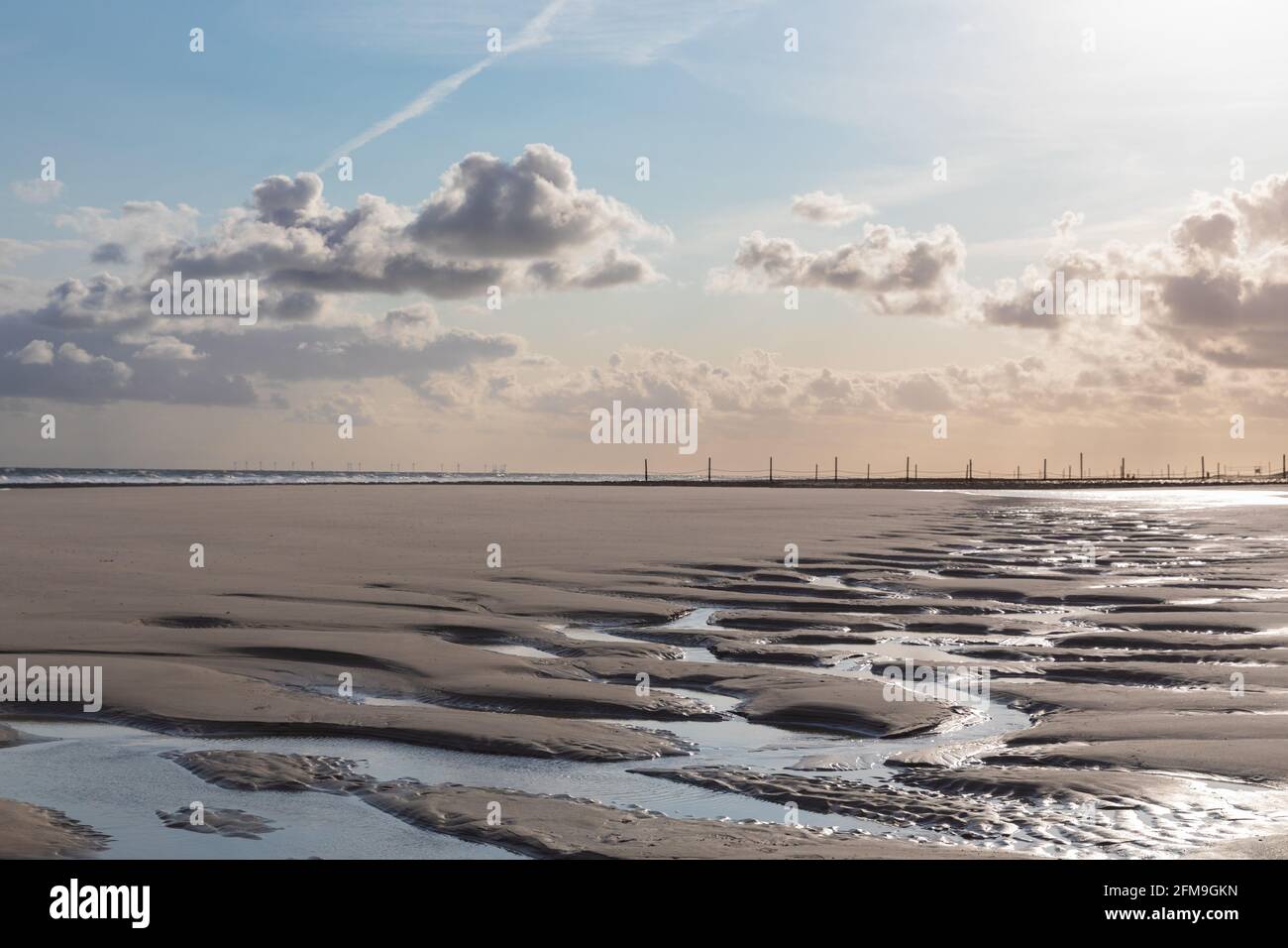 Impressions on the North Sea beach of Wangerooge Stock Photo