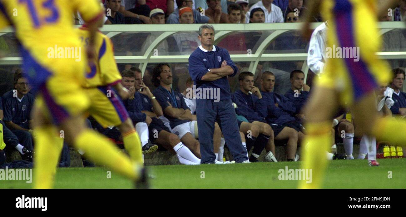 England v Romania Euro 2000 Championships June 2000 Kevin Keegan ...