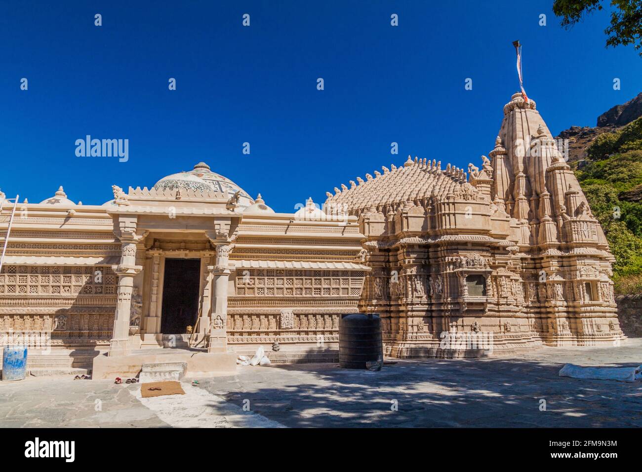 Jain temple at Girnar Hill, Gujarat state, India Stock Photo