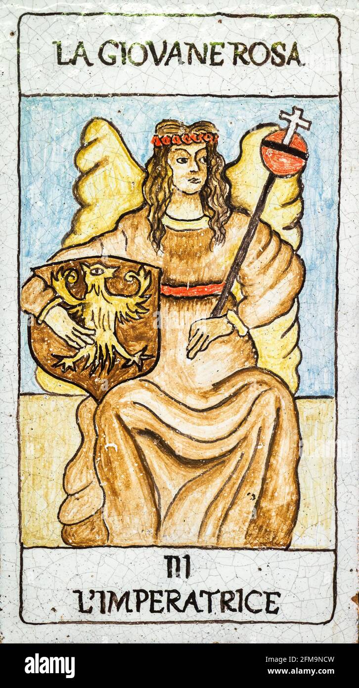 The Empress Medieval Tarot Cards Stock Photo Alamy