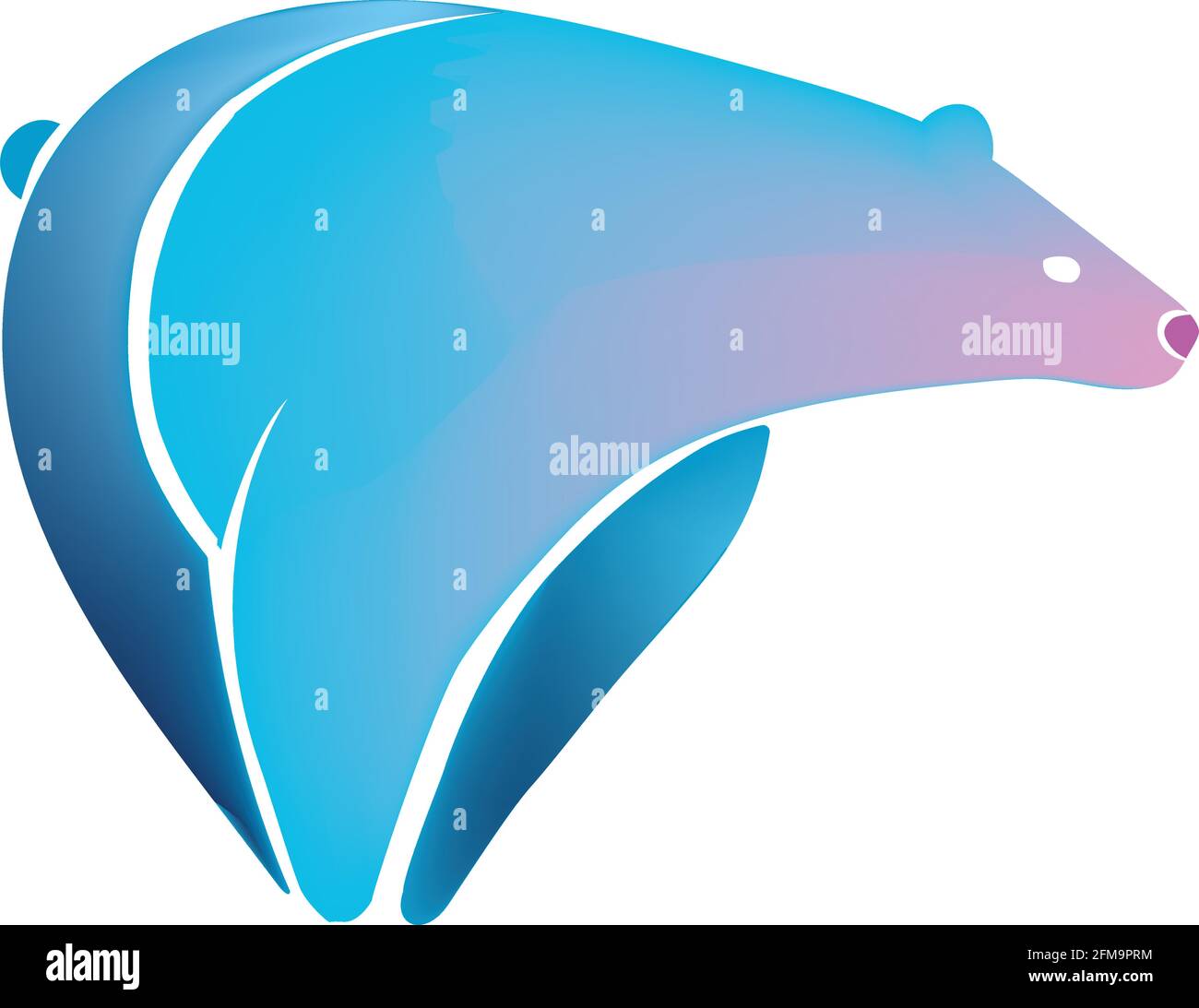 bear, pink, vector stylise icon, logo Stock Vector Image & Art - Alamy