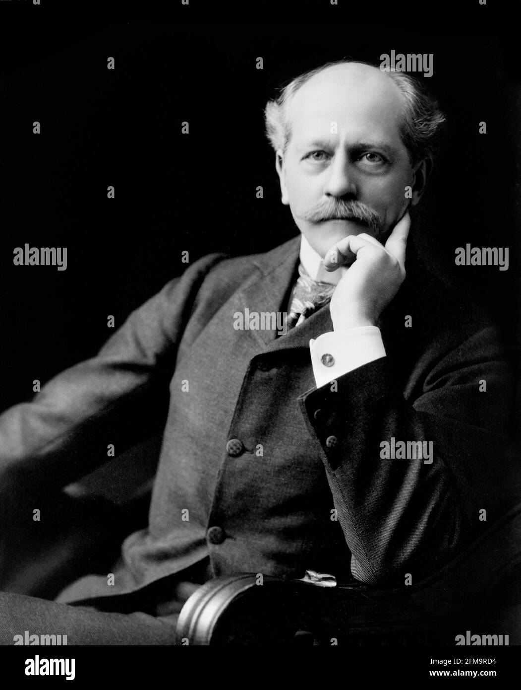 Percival Lowell. Portrait of the American businessman and astronomer, Percival Lawrence Lowell (1855-1916), c. 1904 Stock Photo