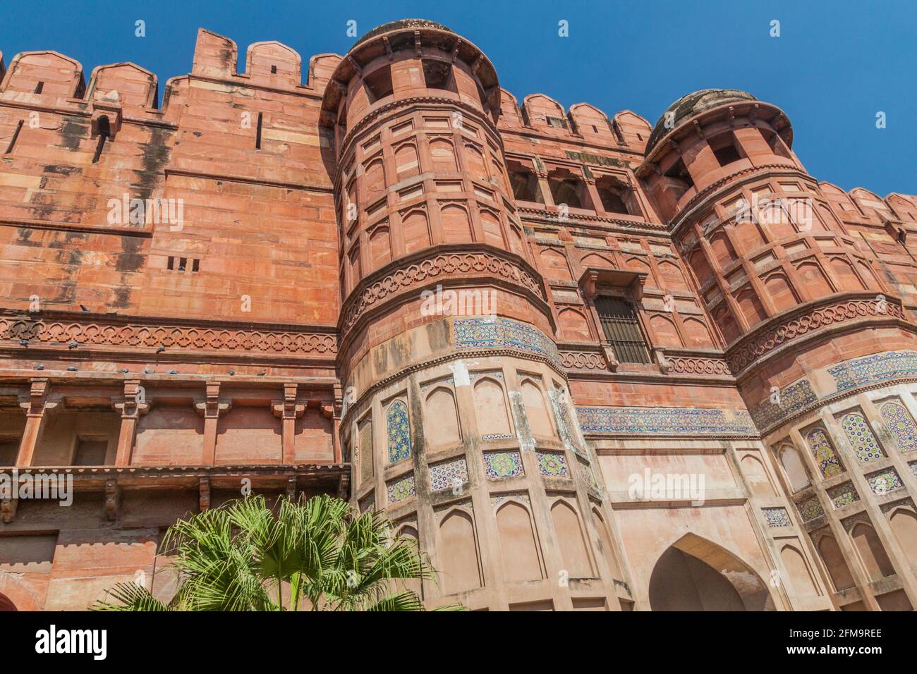Amar Singh Gate of Agra Fort, Uttar Pradesh state, India Stock Photo