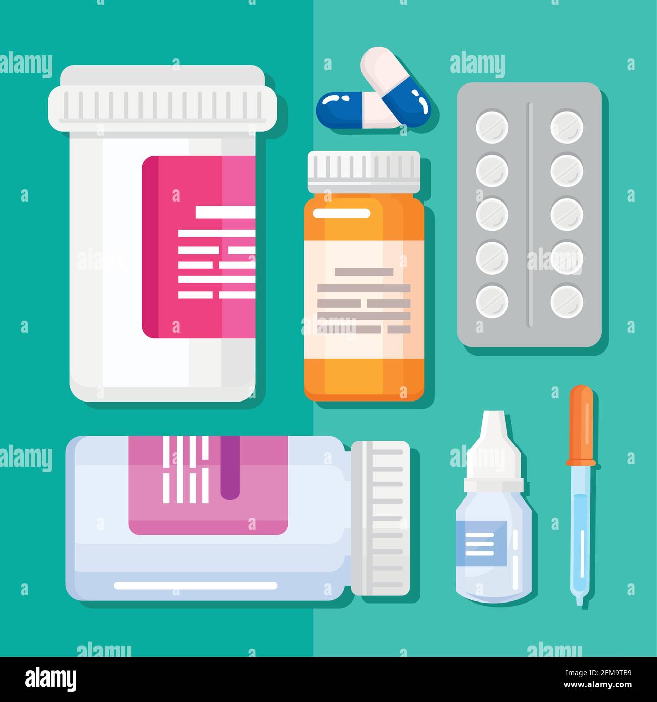 seven medicines icons Stock Vector Image & Art - Alamy