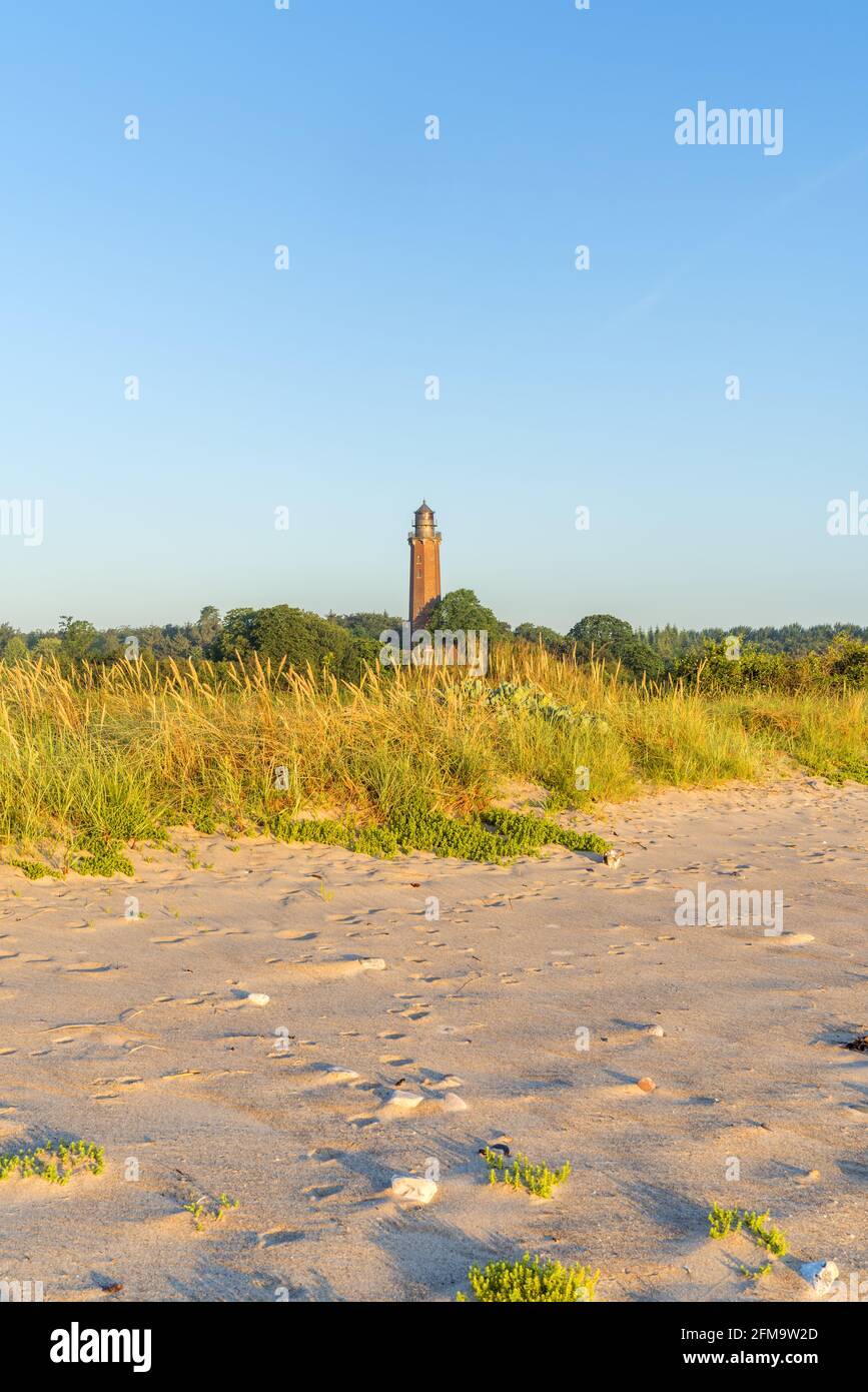 Neuland lighthouse near Behrensdorf, Schleswig-Holstein, Germany Stock Photo