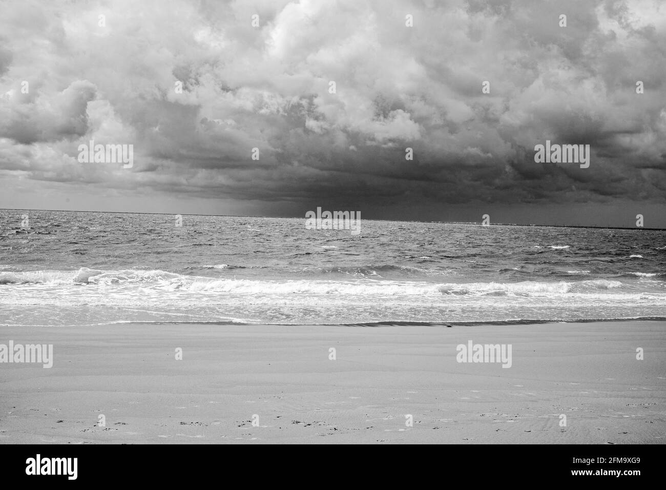 Storm over the North Sea Stock Photo