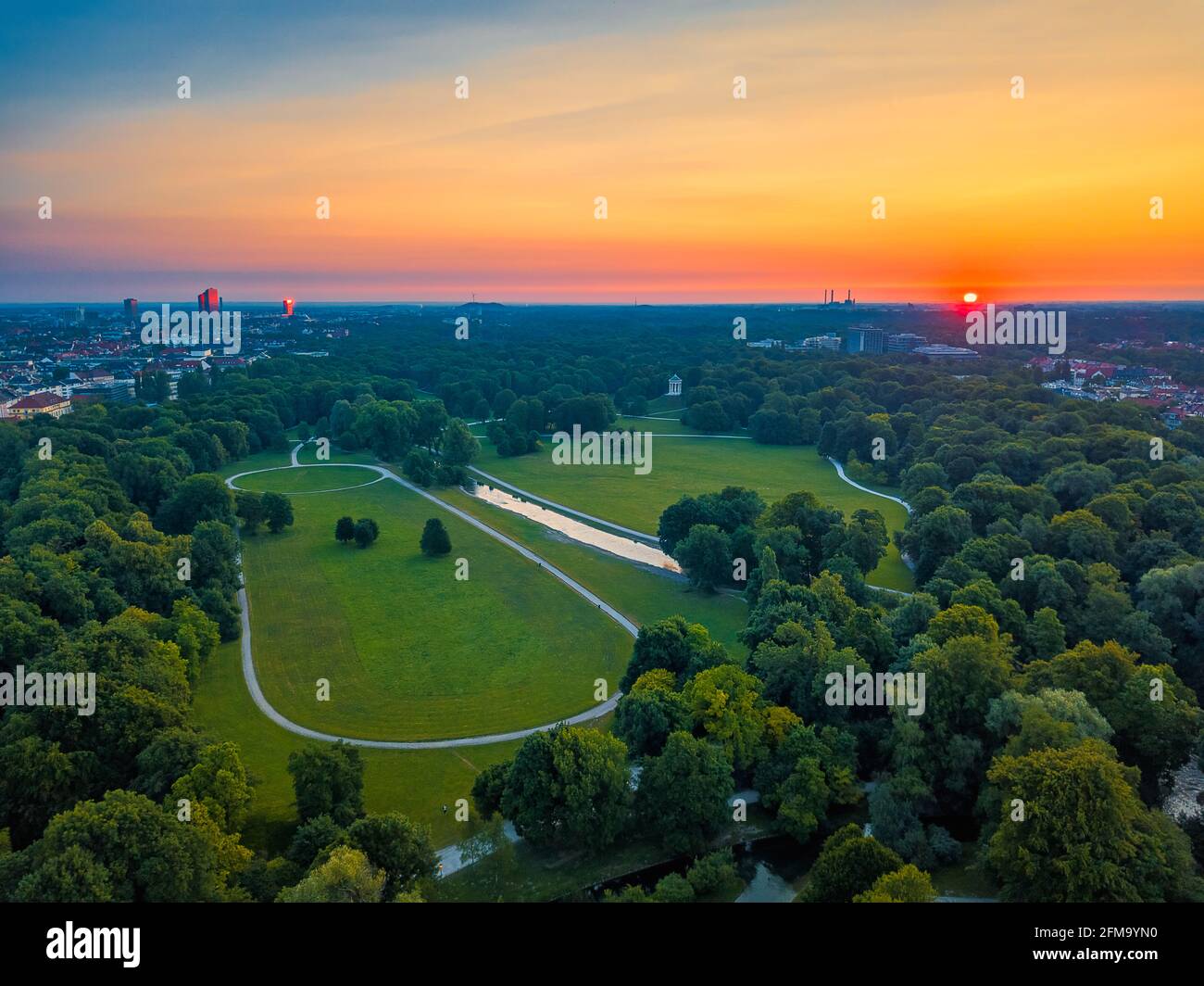 Englischer garten munich aerial hires stock photography and images Alamy
