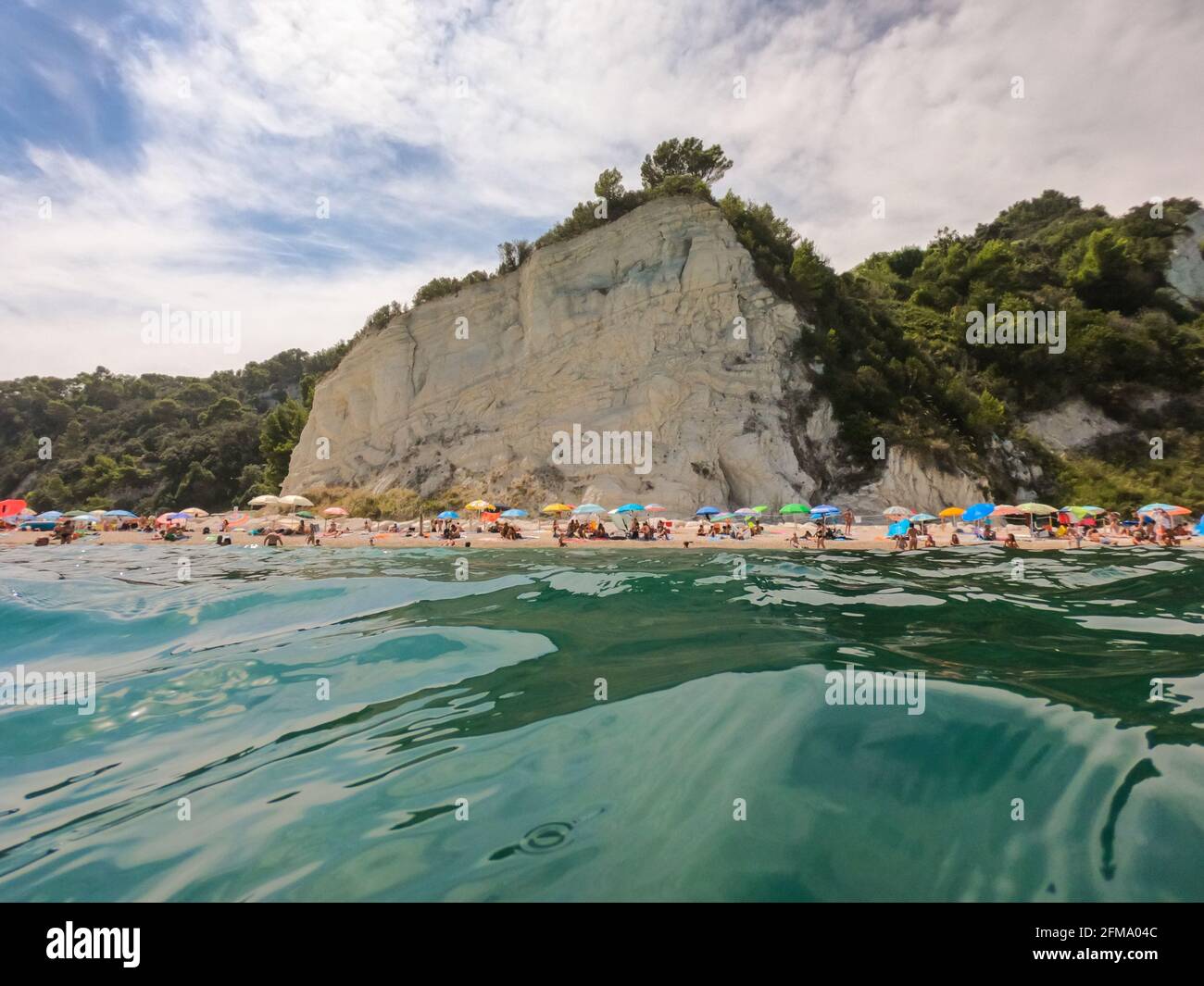 Urbani beach-Sirolo, coast Conero, Ancona, Marche, Italy, Europe. Stock Photo