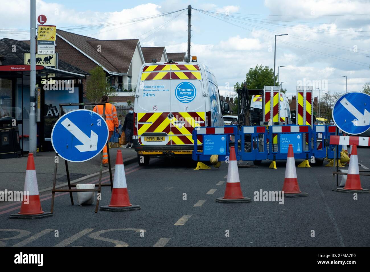 Kingston Upon Thames London UK, May 07 2021, Thames Water Utility
