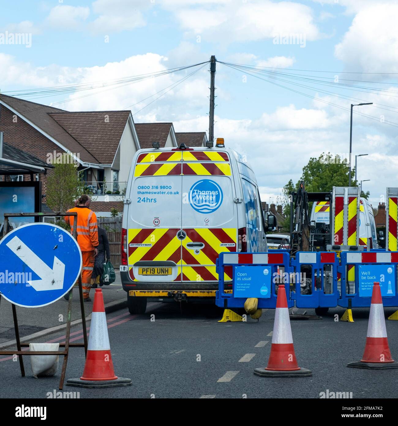 Kingston Upon Thames London UK, May 07 2021, Thames Water Utility