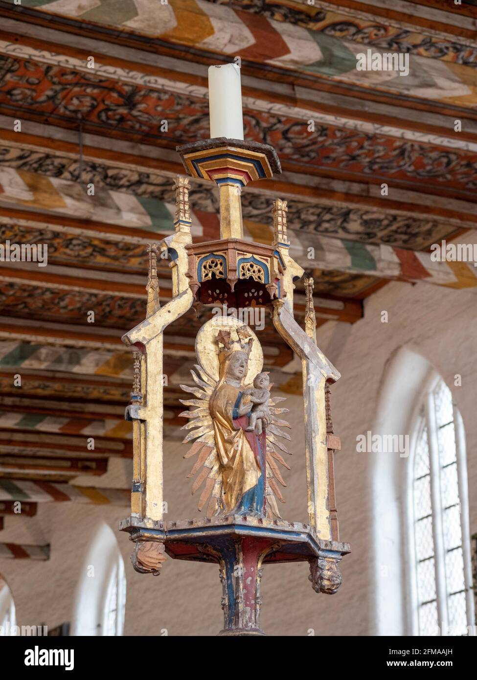 Church of the Holy Spirit, inside, Wismar, UNESCO World Heritage, Mecklenburg-Western Pomerania, Germany Stock Photo