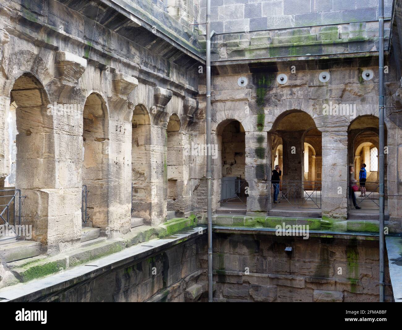 Porta Nigra, inside, Trier, UNESCO World Heritage, Rhineland-Palatinate, Germany Stock Photo
