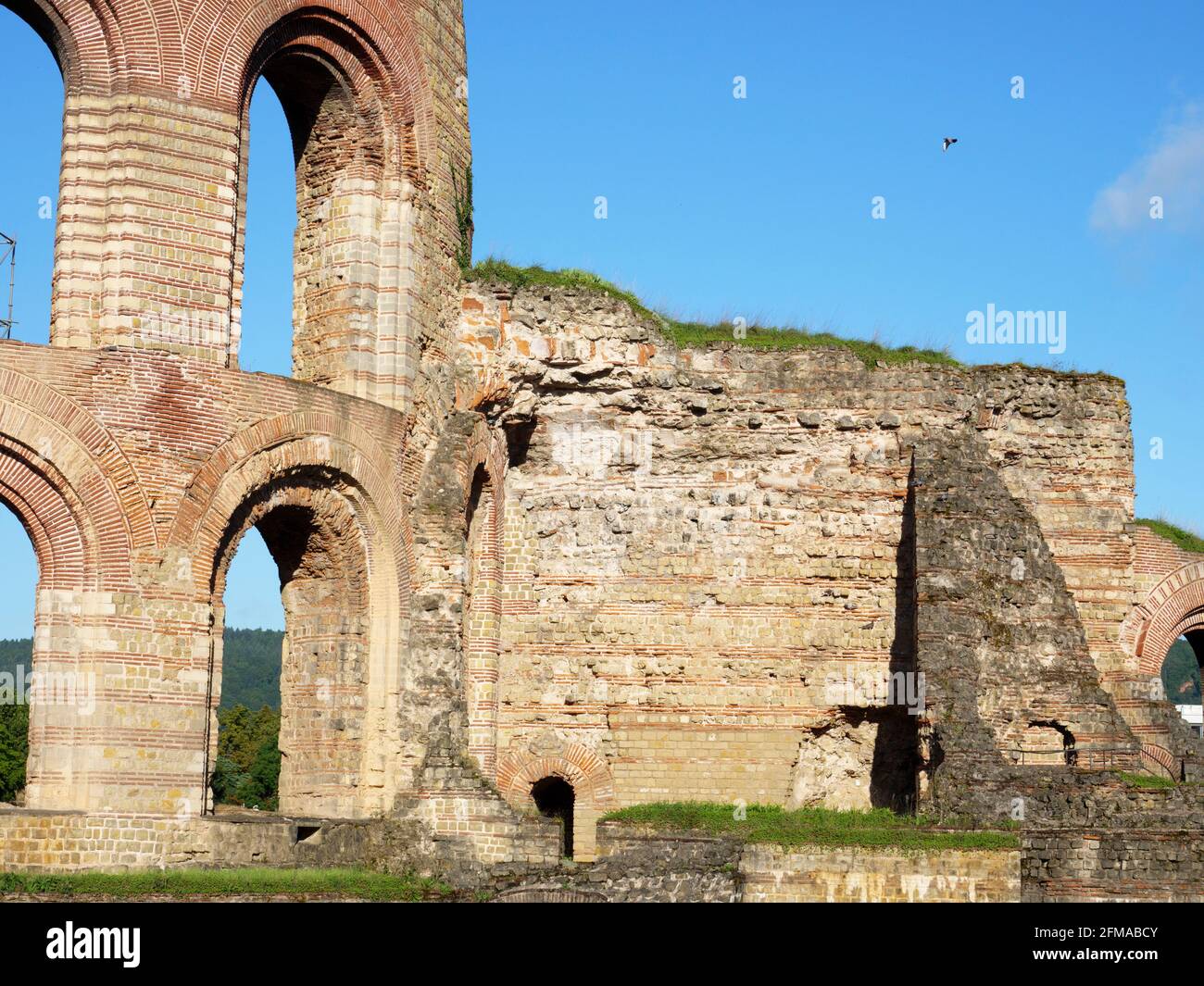Roman Imperial Baths, Trier, UNESCO World Heritage, Rhineland-Palatinate, Germany Stock Photo