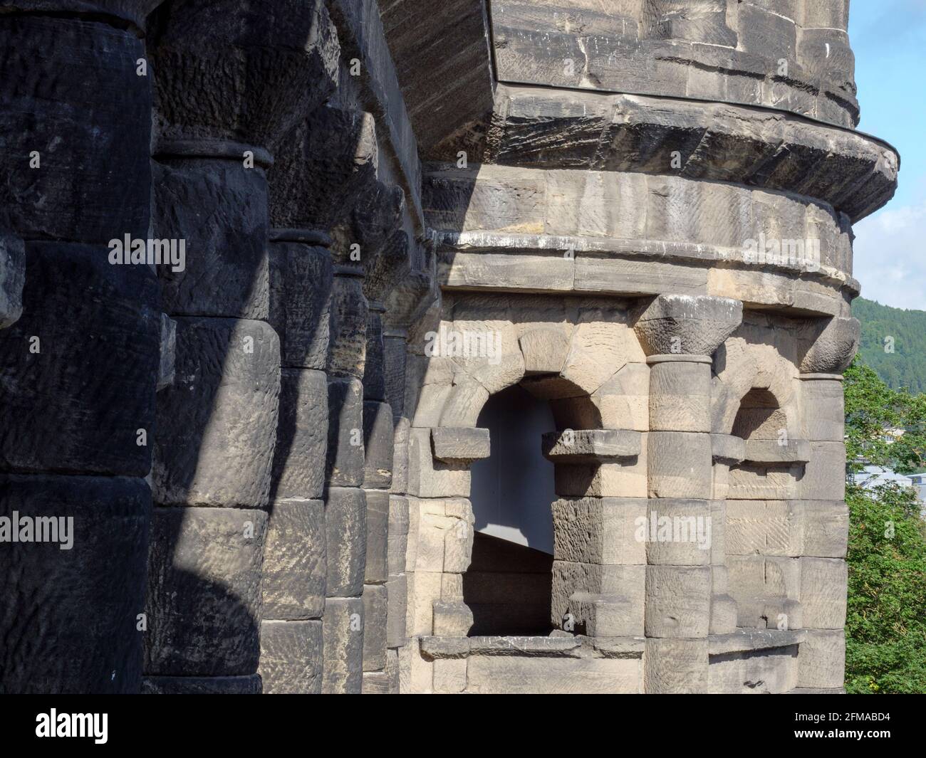 Porta Nigra, Trier, UNESCO World Heritage, Rhineland-Palatinate, Germany Stock Photo