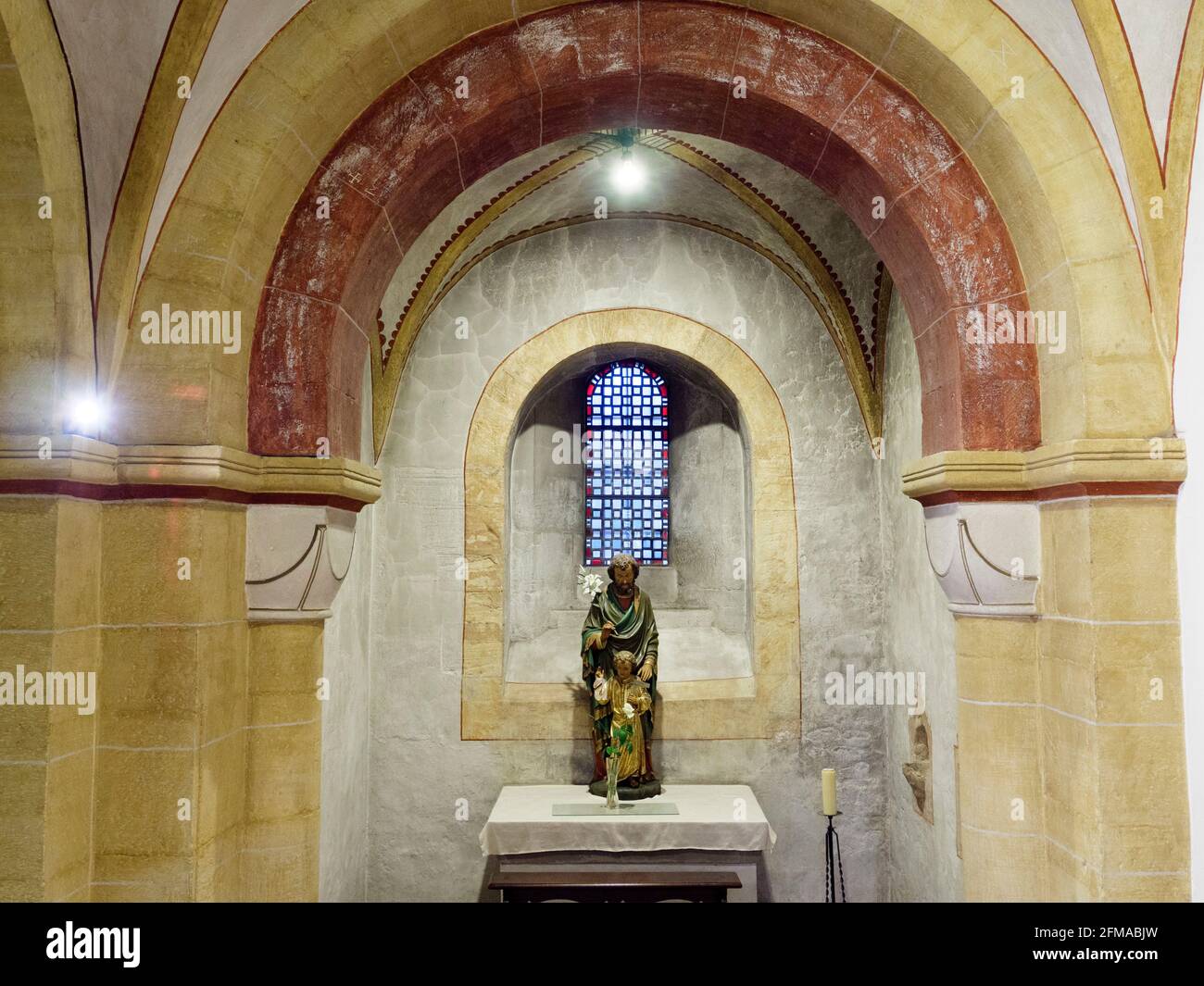 Cathedral, inside, crypt, Trier, UNESCO World Heritage, Rhineland-Palatinate, Germany Stock Photo