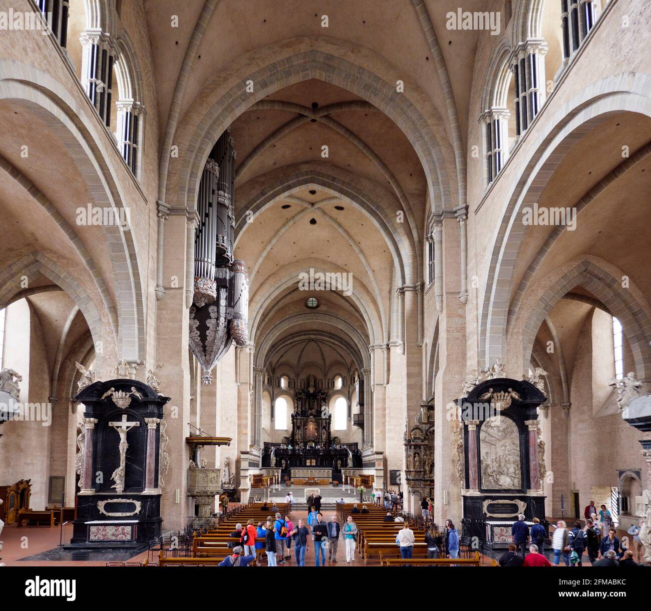 Cathedral, inside, Trier, UNESCO World Heritage, Rhineland-Palatinate, Germany Stock Photo