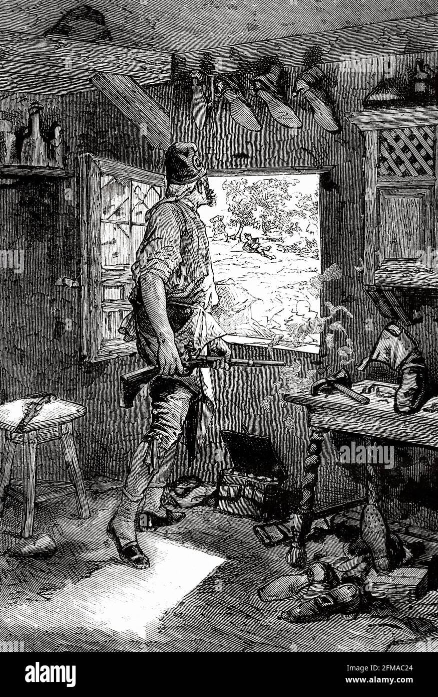 Military confrontation in the War of the Vendée between the monarchical ...