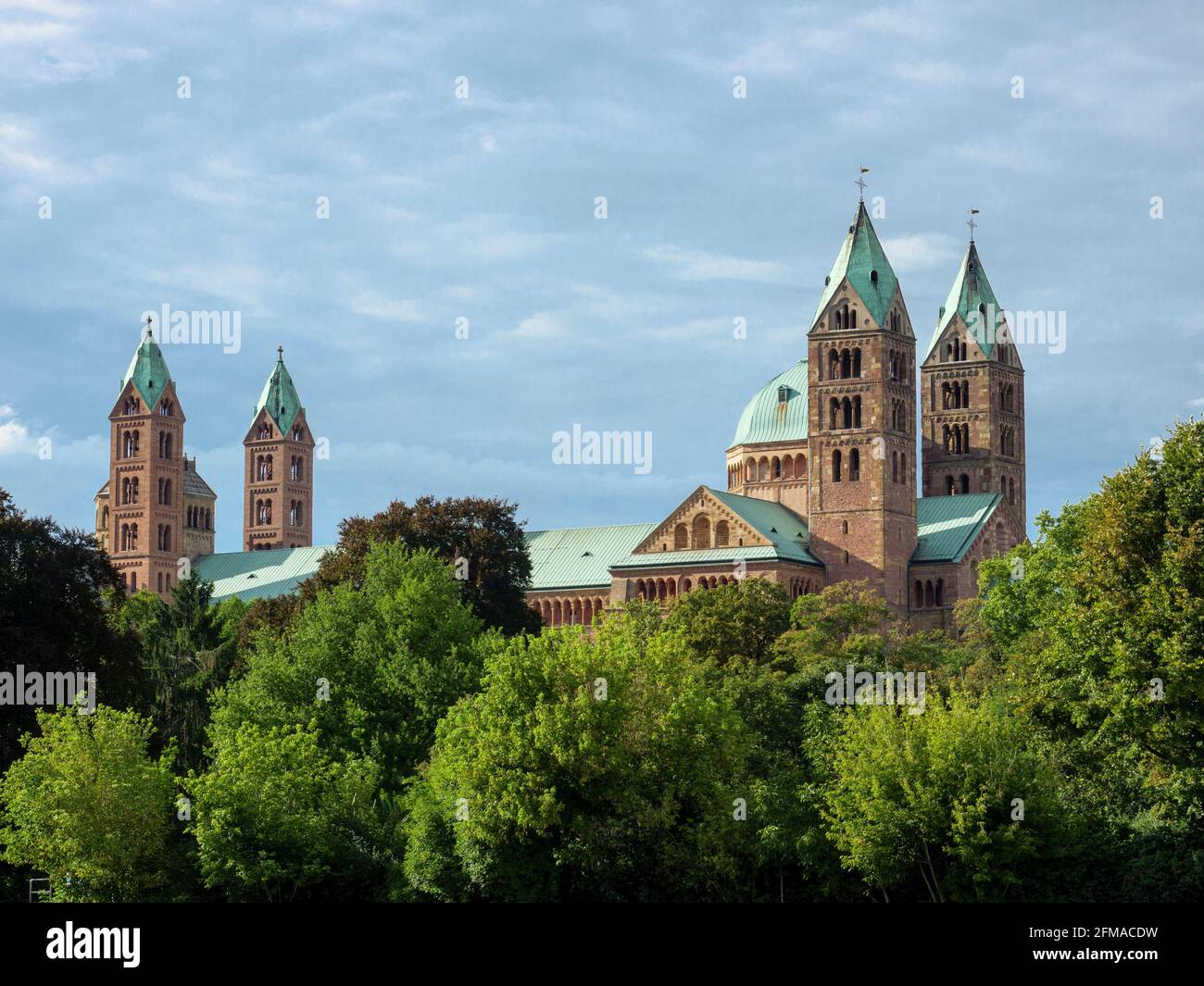 Speyer Cathedral, south side, Speyer, UNESCO World Heritage Site, Rhineland-Palatinate, Germany Stock Photo