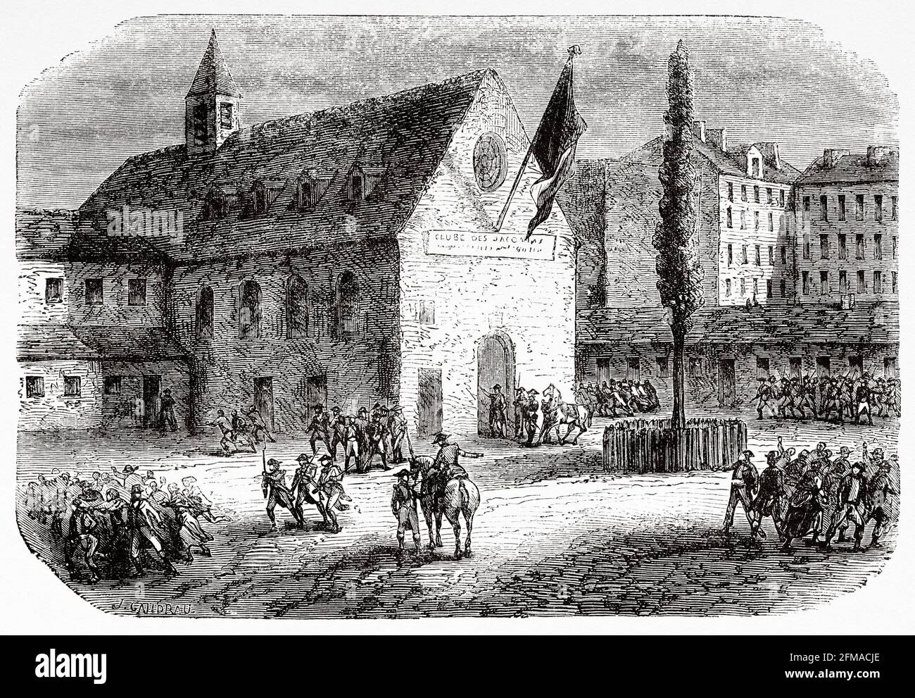 Leonard Bourdon and Legendre close the Jacobin Club, Jacobin Monastery ...