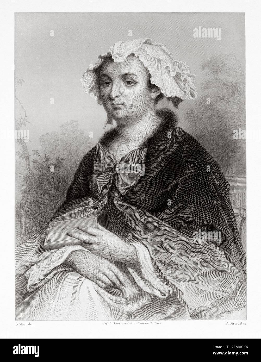 Portrait of Madame de Caylus. Marthe-Marguerite Le Valois de