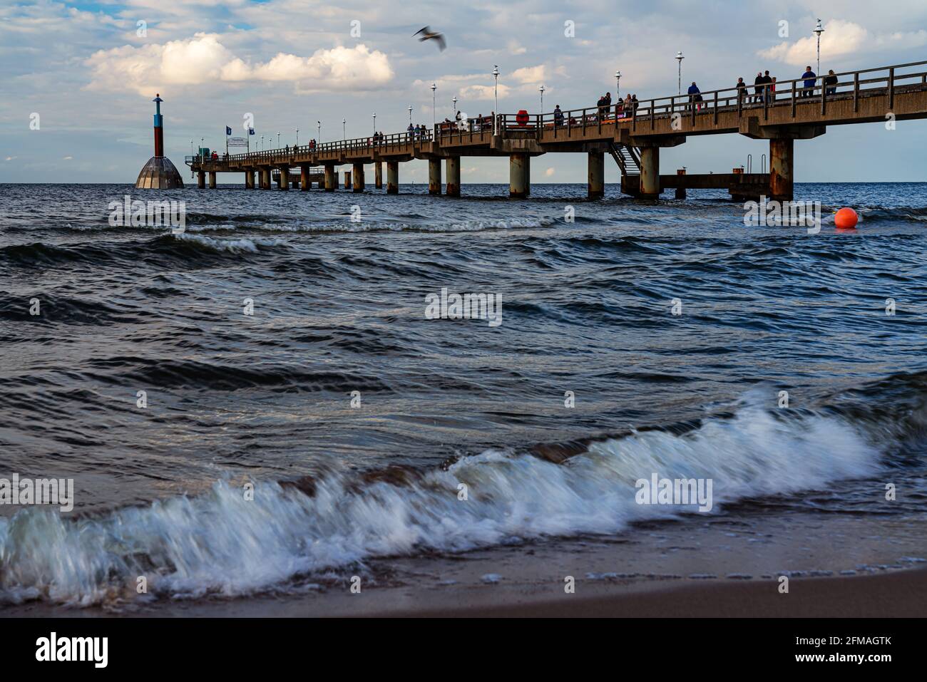 Pier, Zinnowitz, Usedom Island Stock Photo Alamy