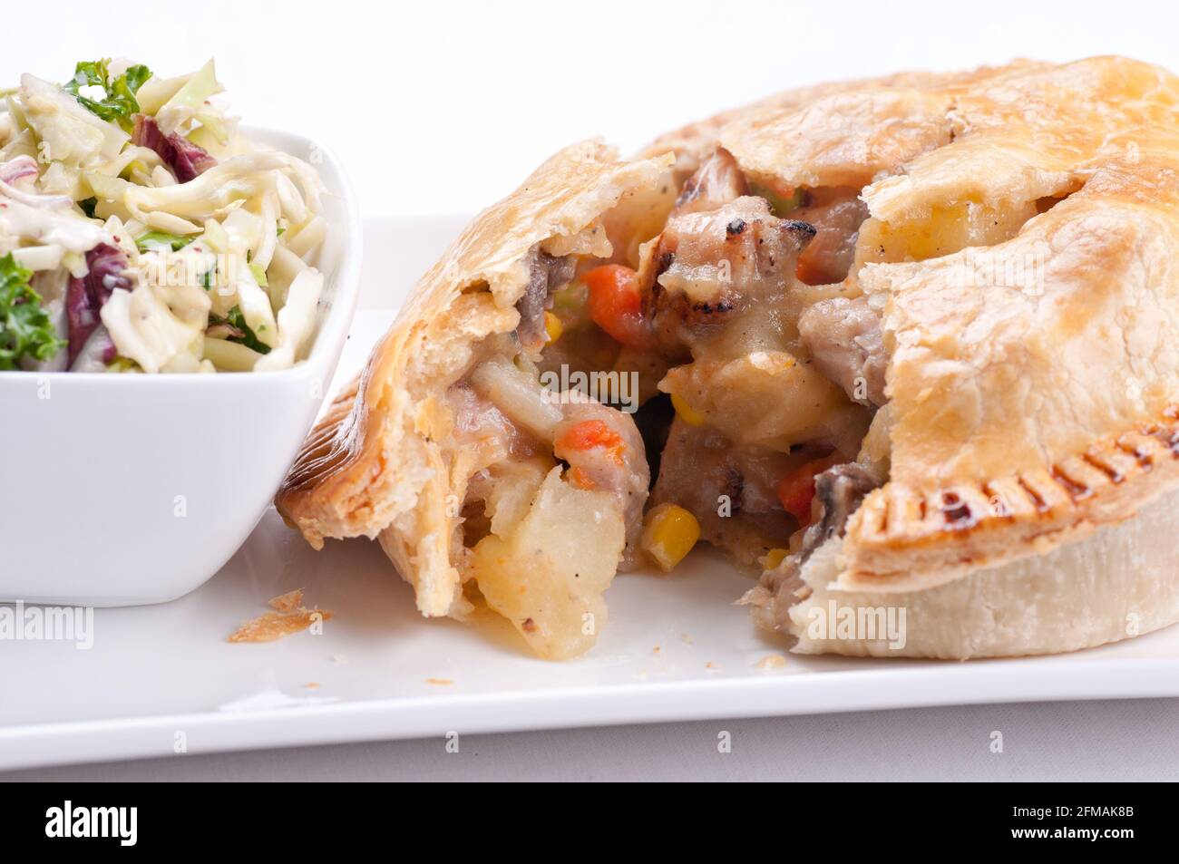 Chicken pie potato peas hi-res stock photography and images - Alamy
