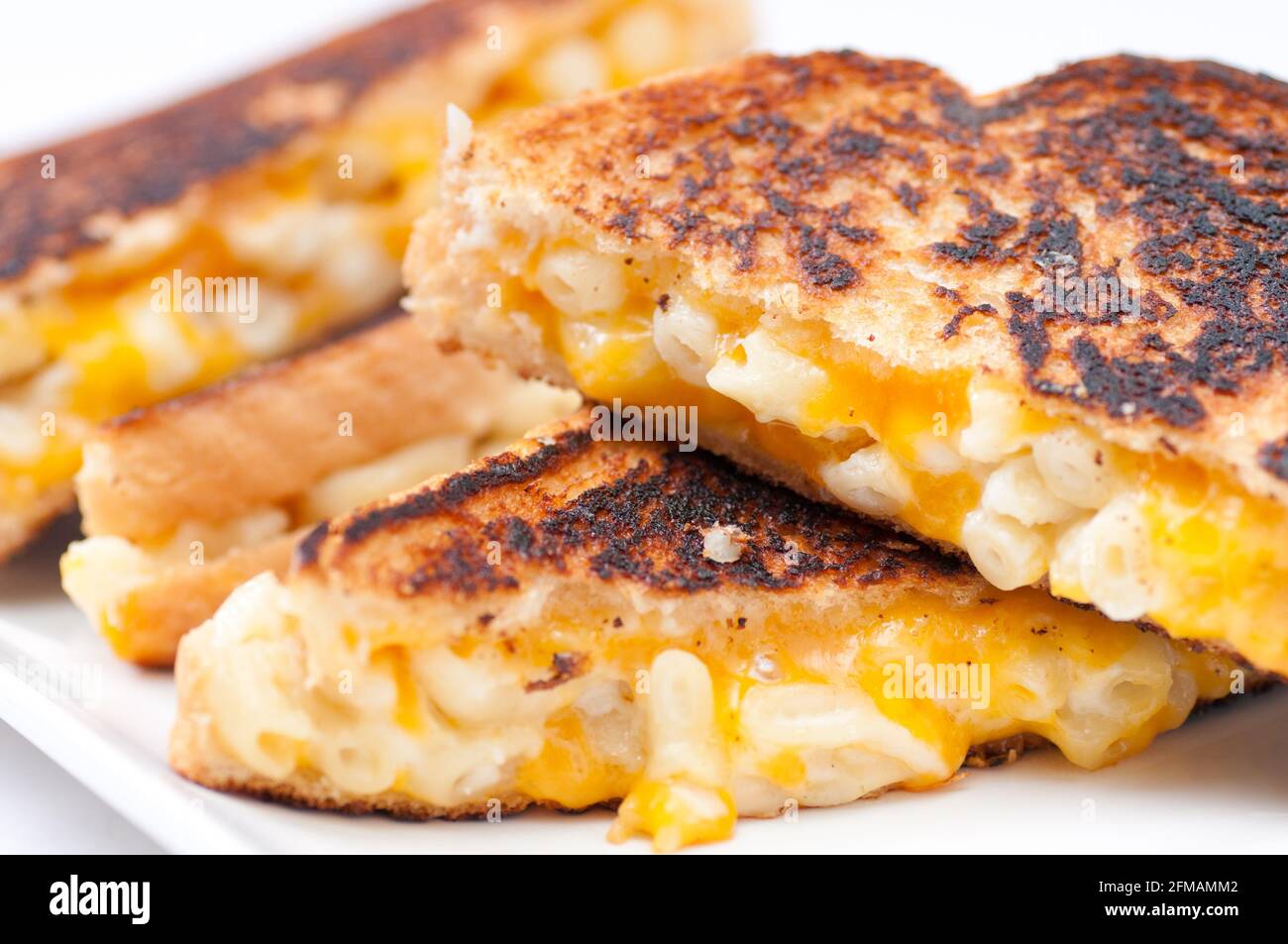 grilled macaroni and cheese sandwich Stock Photo Alamy