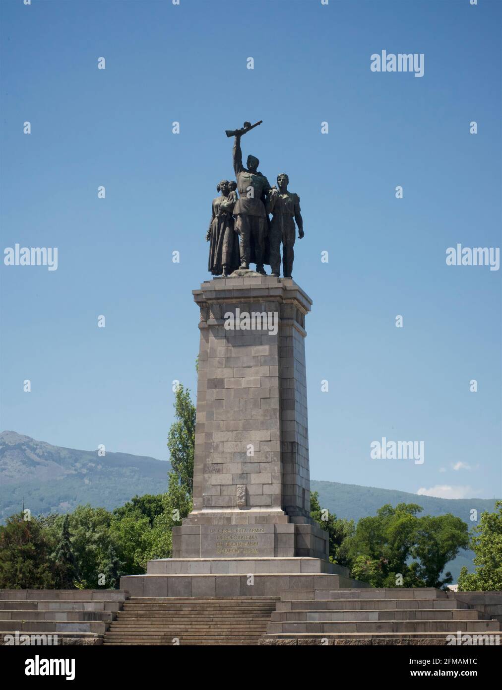 The Soviet Army monument, located on Tsar Osvoboditel Boulevard, Sofia ...