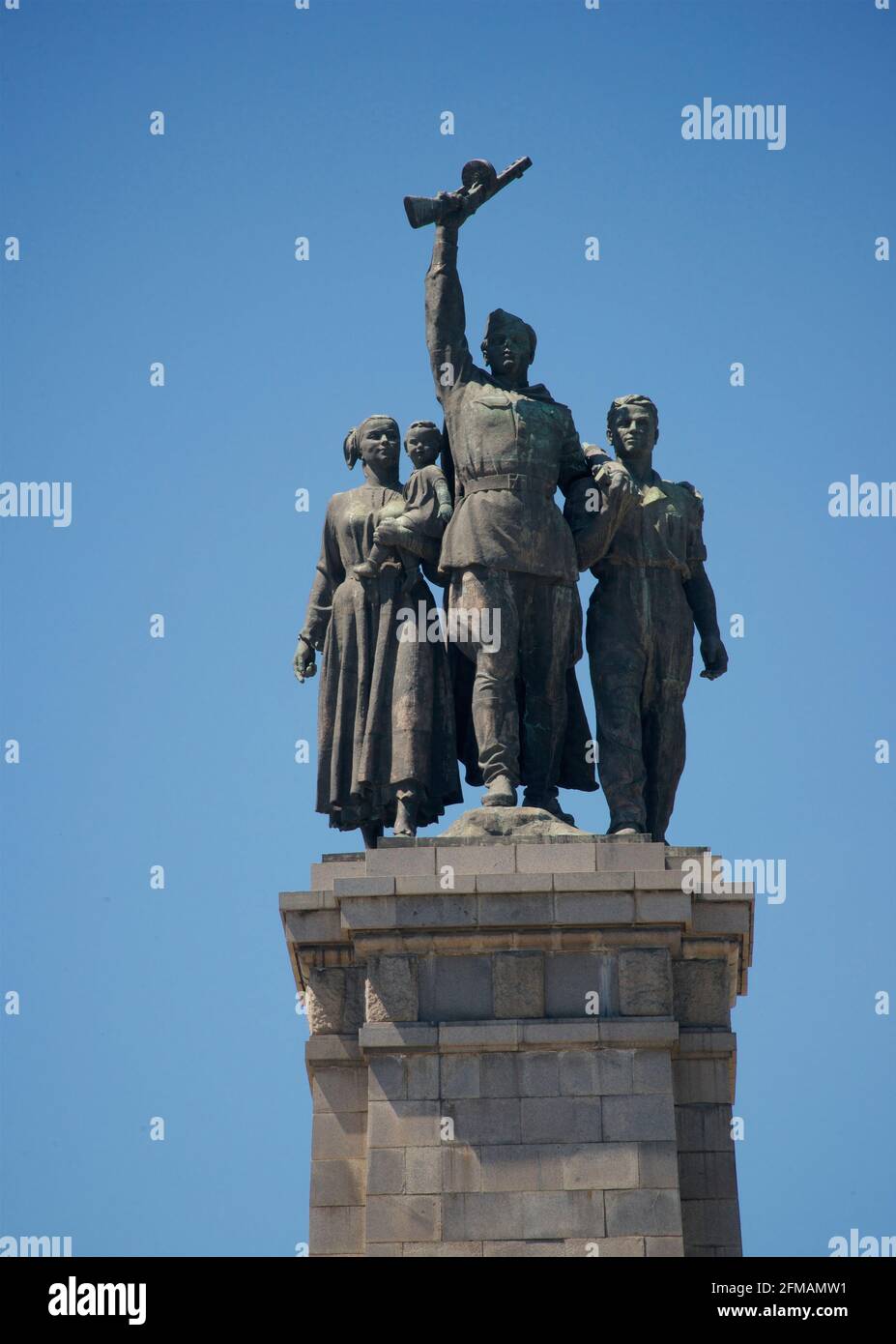 The Soviet Army monument, located on Tsar Osvoboditel Boulevard, Sofia ...