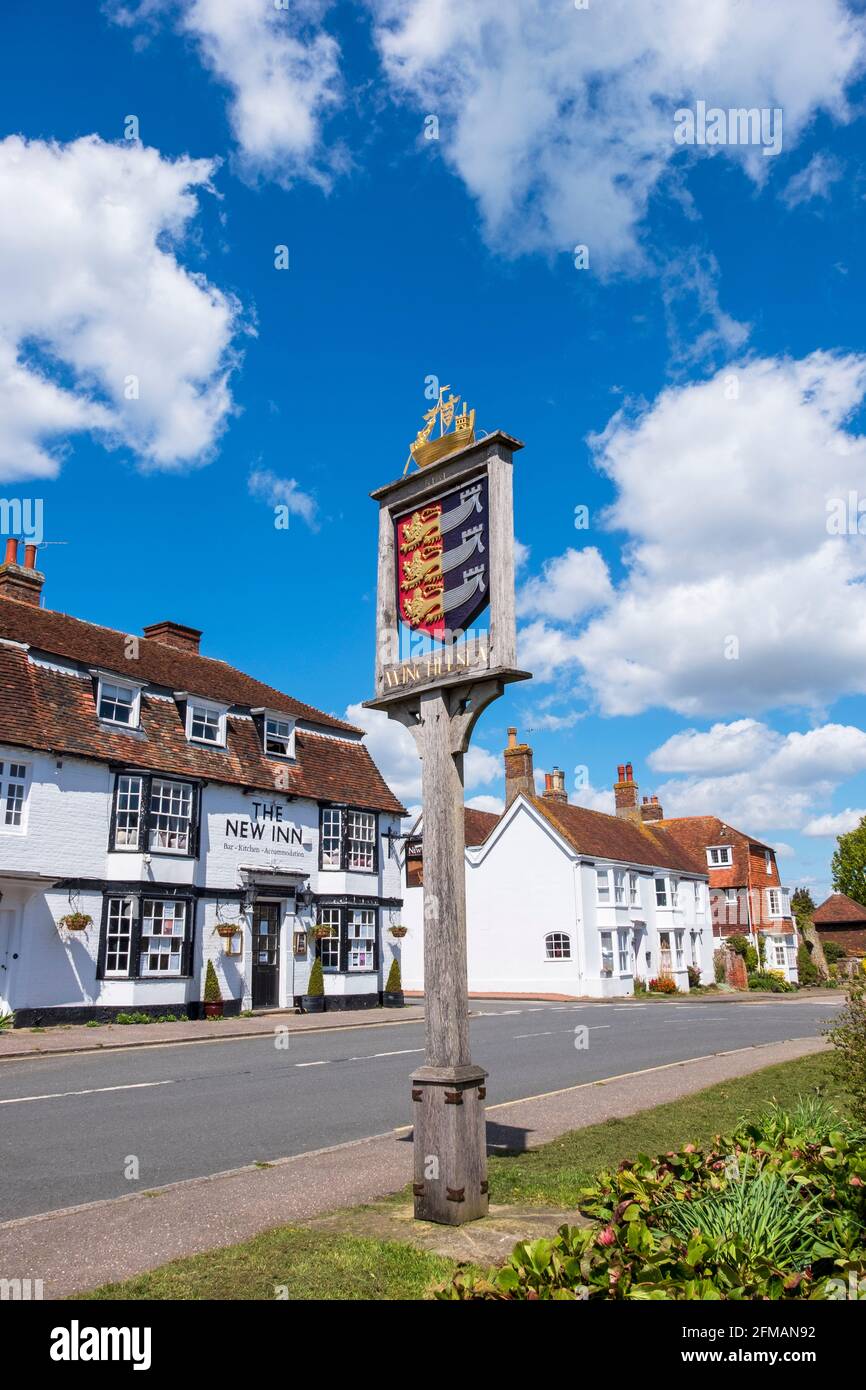Winchelsea Town Sign, East Sussex, UK Stock Photo Alamy