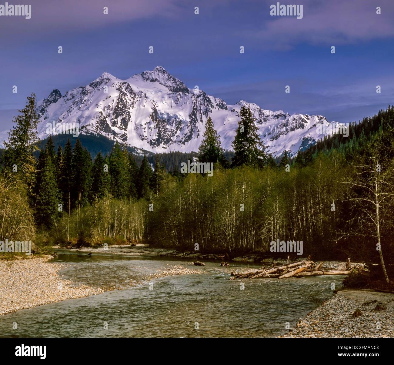 Nooksack River, Mt. Shuksan, North Cascades National Park, Washington