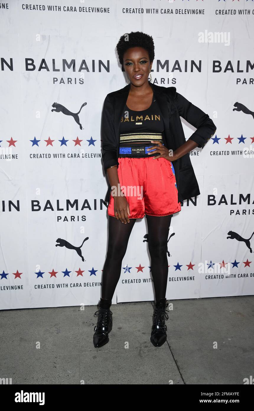 Launch of Puma X Balmain collaboration created by Cara Delevingne and Olivier Rousteing, held at Milk Studios in Los Angeles, Thursday, November 21, 2019. Jennifer Graylock-Graylock.com Stock Photo