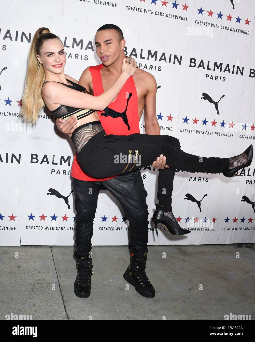 Launch of Puma X Balmain collaboration created by Cara Delevingne and  Olivier Rousteing, held at Milk Studios in Los Angeles, Thursday, November  21, 2019. Jennifer Graylock-Graylock.com Stock Photo - Alamy