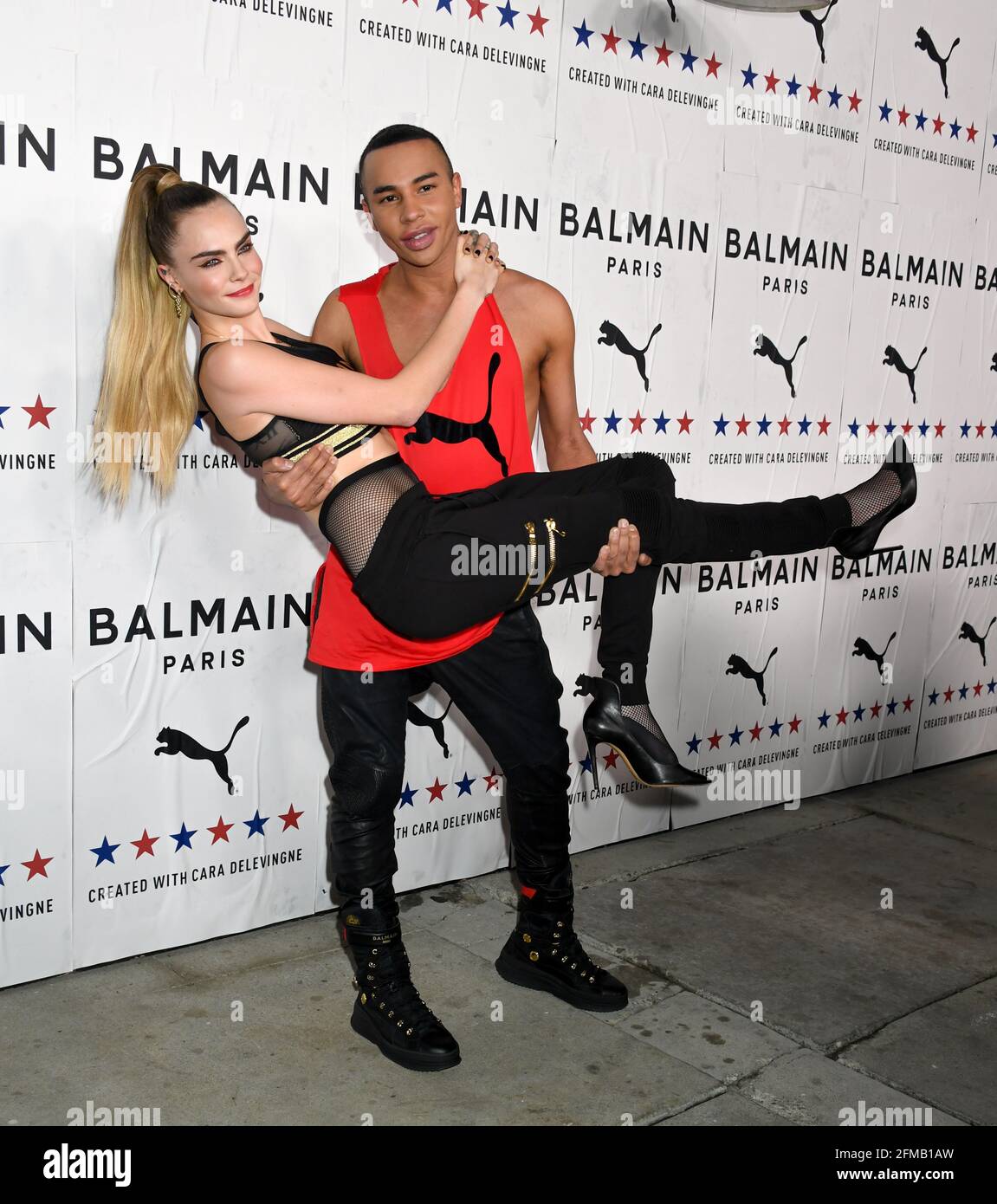 Launch of Puma X Balmain collaboration created by Cara Delevingne and  Olivier Rousteing, held at Milk Studios in Los Angeles, Thursday, November  21, 2019. Jennifer Graylock-Graylock.com Stock Photo - Alamy