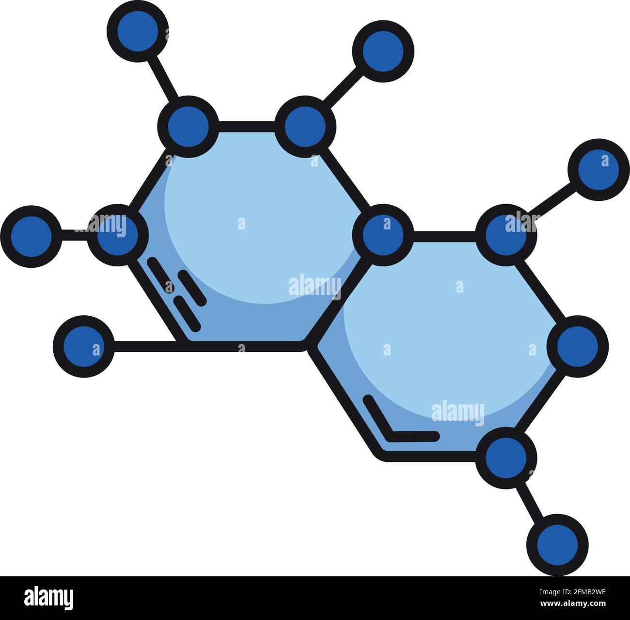 chemical molecules on white background Stock Vector Image & Art - Alamy