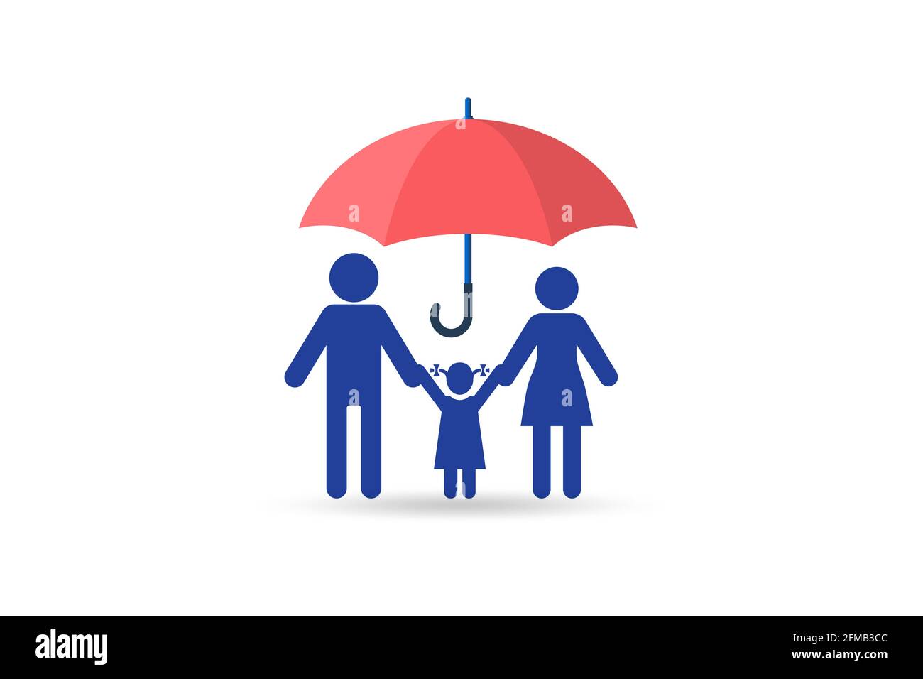 Life insurance concept with family under the umbrella Stock Photo Alamy
