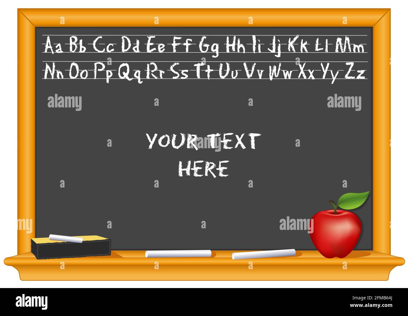 Chalkboard handwriting back school copy Cut Out Stock Images & Pictures Alamy