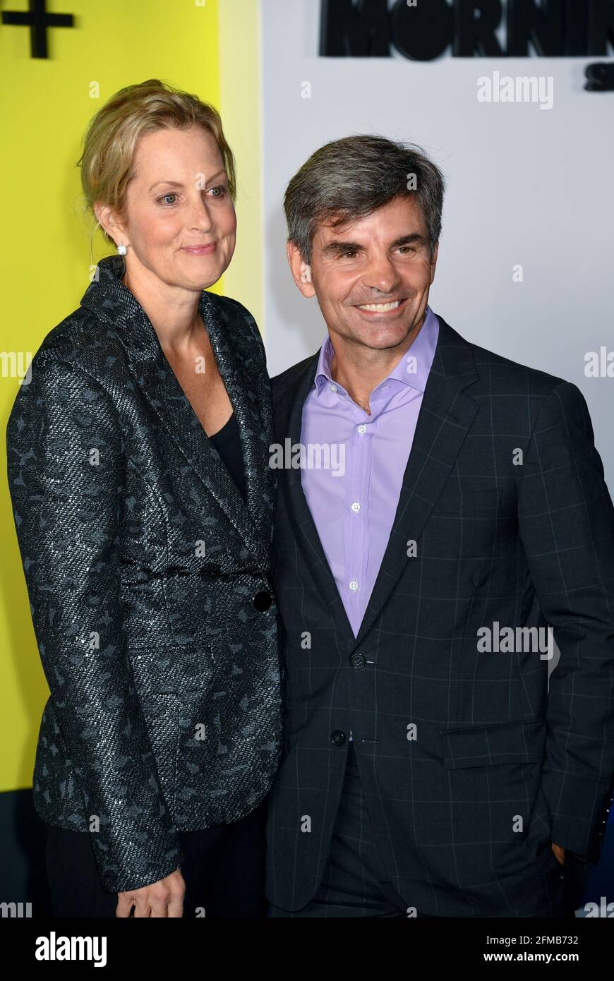 Ali Wentworth, George Stephanopoulos arrives to The Morning Show New York Premiere by APPLE TV, held at Lincoln Center in New York City, Monday, October 28, 2019. Photo by Jennifer Graylock-Graylock.com 917-519-7666 Stock Photo