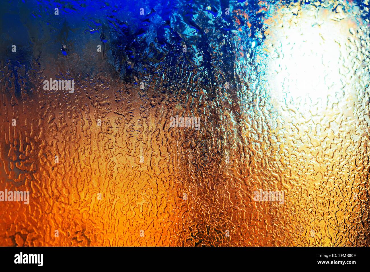 Texture of the ice on the glass . Winter background . icy gradient ...