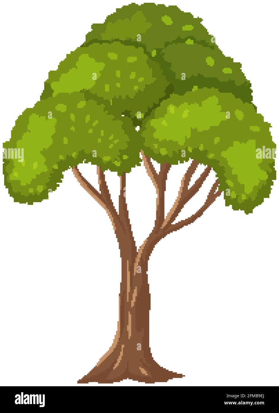 Isolated tree on white background illustration Stock Vector Image & Art ...