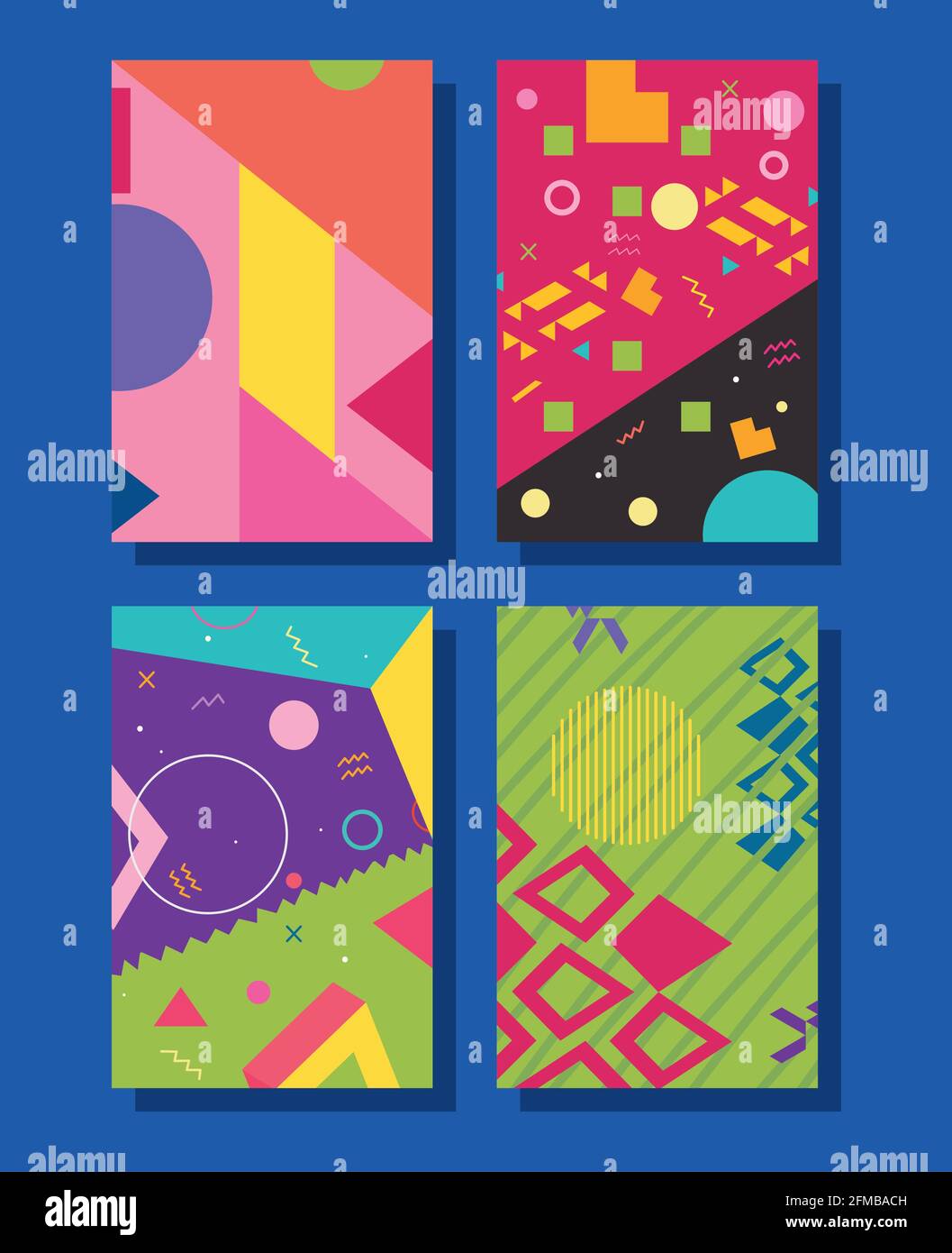 geometric covers set on background Stock Vector Image & Art - Alamy