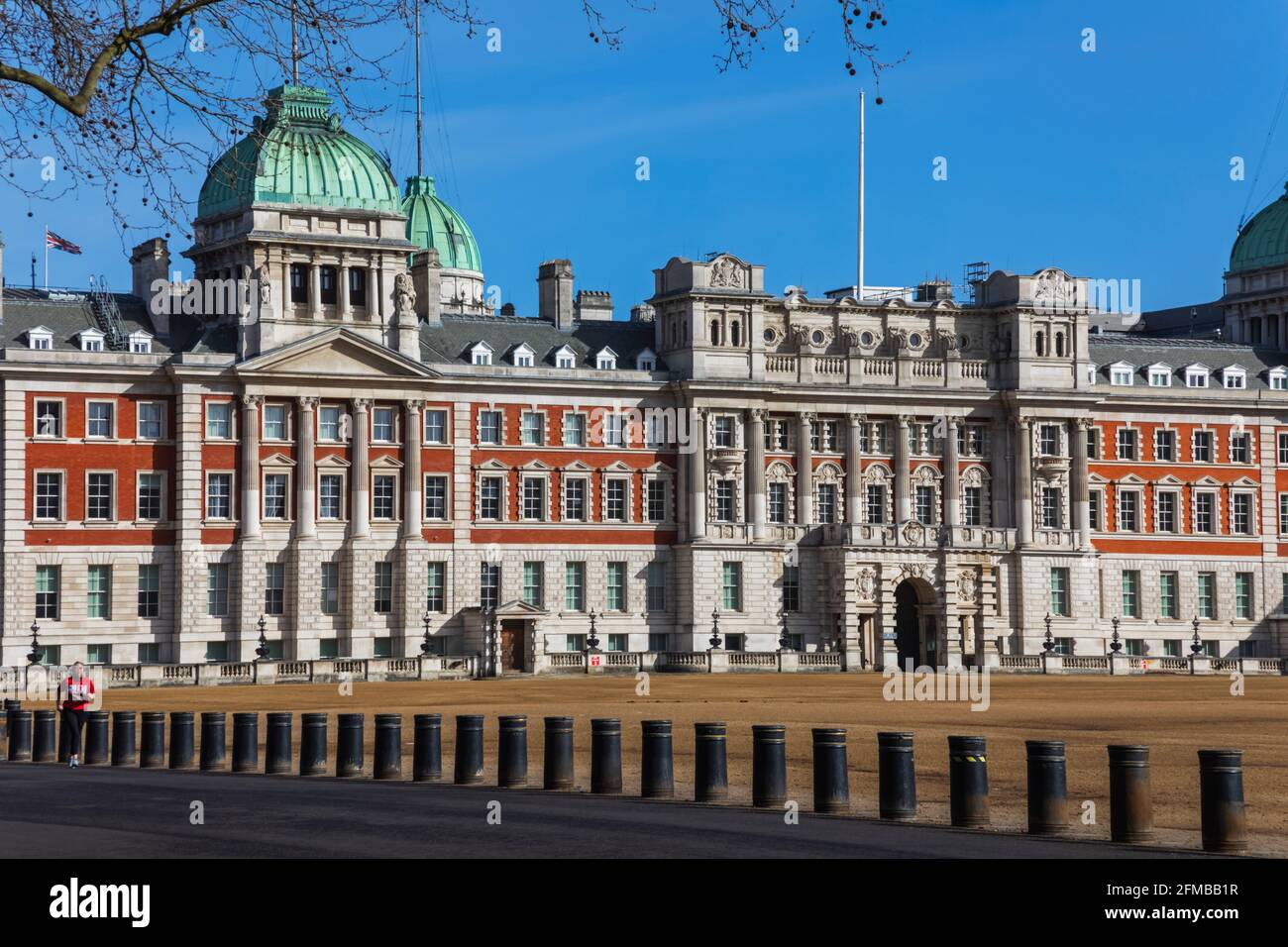 England, London, Westminster, Whitehall, Horseguards Parade and The Old Admiralty Buildings Stock Photo
